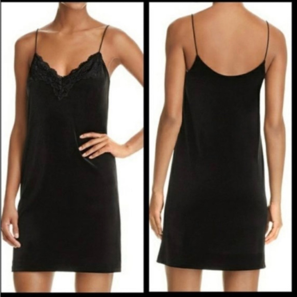 Black velvet dress from Aqua
